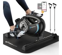 Mevronisshop-Pedalier D'appartement, Mini Velo Bureau Appareil D'entraînement, Pedalier Bureau Avec 2 Bandes De Résistance Et Tapis Antidérapant, Appareil De Fitness Pour La Maison Et Le Bureau