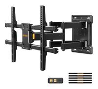 MEVRONISSHOP-PERLEGEAR Support Mural TV à Mouvement Complet pour téléviseurs Plats ou incurvés de 32 à 85"", Support TV Mural avec Inclinaison sans Outil et Gestion des câbles, jusqu'à 60 kg, Max VESA