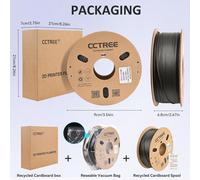 MEVRONISSHOP-PETG Filament 1.75mm, Glow in The Dark 3D Printing Filament, 1kg Spool(2.2lbs),Filament d'impression 3D à haute résistance, convient à la plupart des imprimantes 3D, Galaxy Black