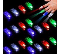 Mevronisshop-Petit Cadeau Anniversaire Enfants Invites Lumières De Doigt 40pcs Cotillons Bague Lumineuse Lot Jouet Kermesse Pinata Fille Garcon Mini Jeux Accessoires Fluo Soiree Pour Pochette Surpris