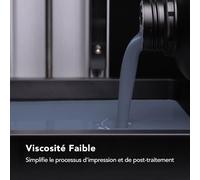 MEVRONISSHOP-Phrozen Auqa-Resin Mist Gray Résine d'imprimante 3D 405 nm UV Photopolymère Resin pour impression 3D LCD/DLP/SLA Haute Précision, Faible Odeur, Non Cassante (1kg)