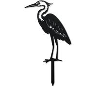 Mevronisshop-Piquet De Jardin Décoratif En Métal - Statue De Héron Amusante Pour L'extérieur, Sculpture D'oiseau Pour Cour Et Patio