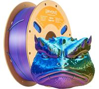 MEVRONISSHOP-PLA Silk Filament 1.75mm, Imprimante 3D Filament PLA 0.03mm, 1g/Spool, Tricolore Silk PLA Silk Gold, Bleu, Violet