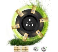 MEVRONISSHOP-Plateau de lame pour robot tondeuse worx landroid S&M, accessoires avec 12 lames de rechange, lame et pièces rechange tondeuse gazon robot, compatible avec landroid, Kress, Einhell, Ferr