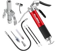 Mevronisshop-Pompe À Graisse 8000psi Manuelle Avec Raccord De Pistolet À Graisse,Pistolet À Graisse Robuste Avec Quatre Types De Buse Et Adapté À Différents Scénarios,Compatible Avec La Cartouche 400