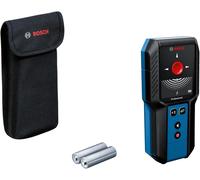 MEVRONISSHOP-Professional Scanneur Mural GMS 120-27 (câble USB-C, Profondeur de détection Max. métal Non magnétique/métal magnétique/câble sous Tension/Bois : 120/100/50/30 mm, 2 Piles AA, Housse)