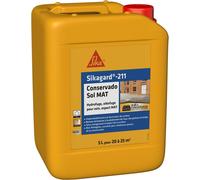 MEVRONISSHOP-Protection Hydrofuge, oléofuge pour sols et durcisseur de surface - Sikagard 211 Conservado Sol Mat - Multisupport - Extérieur - Effet perlant - Prêt à l'emploi -Pour 20 à 25m2-5L