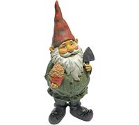 MEVRONISSHOP-QM211261 Garden Gnome Statue - Dagobert avec des cadeaux jardin Gnome - Pelouse Gnome