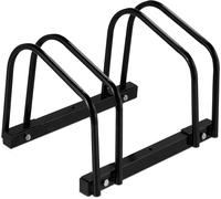 MEVRONISSHOP-Râtelier pour 2 vélos, en métal, avec matériel de Montage pour Le Sol, HxLxP : env. 27 x 40,5 x 33 cm, Noir