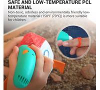 MEVRONISSHOP-Recharge de filament 3D 32 couleurs pour stylo 3Doodler Start + stylo 3D, filament PCL basse température d'impression de 2,5 mm, 5 pièces de chaque couleur, 15 cm x 5 pièces, total 160 p