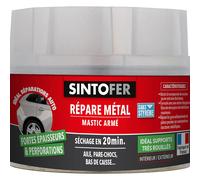 MEVRONISSHOP-Répare Métal Armé - Reconstitue et Colmate Trous et Perforations - Tous Métaux, Même Très Rouillés - Intérieur et Extérieur - Sans Styrène - Sec en 20min - Technique Professionnelle - 19