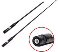 MEVRONISSHOP-RH-660S BNC VHF UHF 144 / 430MHz à Double Bande Antenne Télescopique Antenne Radio Bidirectionnelle à Gain élevé pour Kenwood ICOM IC-V8 IC-V80 IC-V82 IC-V85 TK100 Radio Baofeng Ham