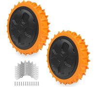 MEVRONISSHOP-Roues Pour Worx Landroid-Lestées tout-terrain, avec pointes en acier inoxydable, compatibles pour robots tondeuses WR141E / WR142E / WR143E / WR165E / WR167E