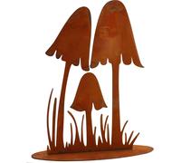 Mevronisshop-Rouille Noble Champignons, Décoration Idées Pour La D'automne En Métal