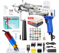 MEVRONISSHOP-Rug Tufting Gun Set with Trimmer, Tufting Machine Cut Pile and Loop Pile Start Kit, Pistolet Tufting,Pistolet Touffeter, Kit Pistolet à Touffeter avec Tondeuse