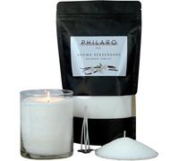 Mevronisshop-Sable Pour Bougie Parfumé Vanille 400 G Avec 4 Mèches En Quatre Variantes De Parfum Granulés De Bougie Sable Aromatique Bougies Diy Alternative Aux Bougies