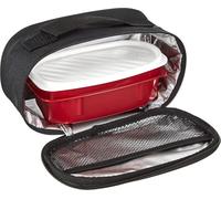 Mevronisshop-Sac Isotherme Repas - Urban Food Mini 1,5l Boîte Hermétique 0,5l Incluse Triple Isolation Corps Semi-Rigide Poche Intérieure 21,5x9x12 Cm, Noir