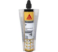 MEVRONISSHOP-Scellement chimique - Sika Anchorfix 1+ Ton Pierre - Int/Ext - Multi-matériaux - Scelle gonds, main courante, garde corps, store de terrasse - Durcissement rapide - Facile à appliquer -