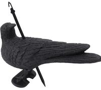 MEVRONISSHOP-Sculpture de Corbeau en Plastique 13,2 x 7,9 x 4,7 Pouces Décoration de Jardin Décorations de Jardin Figurines d'oiseaux Corbeaux à Poser ou à Suspendre comme décoration