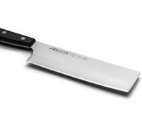 Mevronisshop-Séries Universal - Couteau Usuba Couteaux Japonais - Lame Acier Inoxydable Nitrum 175 Mm - Manche Polyoxyméthyléne (Pom) Couleur Noir