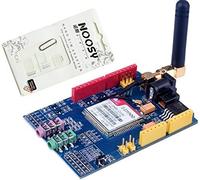 MEVRONISSHOP-SIM900 GPRS/GSM Shield Development Board Quad-Band Module with Antenna + Gift Module Quadri-Bande de Carte de développement de Bouclier de SIM900 GPRS/GSM avec l'antenne + Cadeau