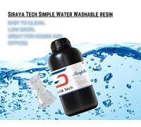 MEVRONISSHOP-Simple lavable à l'eau Résine d'impression 3D super facile à nettoyer et à imprimer La résine à séchage UV LCD nécessite beaucoup moins d'alcool (Transparent, 1 kg)
