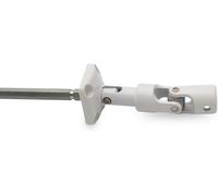 Mevronisshop-Sortie De Caisson Blanc- Passe Caisson Sortie De Coffre - Guide Déporté Articulation 6 Pans 7 - Longueur 175 Mm - Angulation 30° - D841n Pour Volet Roulant - Qualité Françaises - Store M