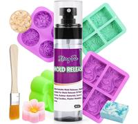 Mevronisshop-Spray De Démoulage Pour La Fabrication De Bougies ¿Epoxy Resin Fast Drying Non-Stick Formula With Even Coverage, Pro-Grade Silicone¿Based Mold Release Agent Extended Lifelan