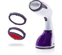 MEVRONISSHOP-ST-8916 - Défroisseur à main - Débit de vapeur continue 20 g/min - Pour tous types de tissus - 260 ml - Fonction pause - Verre à bec verseur inclus