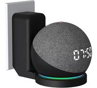 MEVRONISSHOP-Support de Prise Murale pour Echo Dot 3/Echo Dot 4/Echo Dot 5;Accessoires de Support de Haut-Parleur Peu encombrant pour Echo Dot 5/Dot 4/Dot 3, Support avec Gestion des câbles intégrée