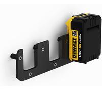 MEVRONISSHOP-Support Mural pour Batteries DeWalt 18V / 14,4V, Support pour Batteries, Support Mural pour 3 Batteries, Made in Germany (3 Batteries)