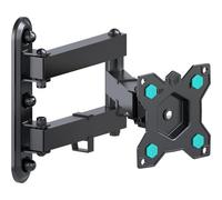 MEVRONISSHOP-Support Mural TV, Écran PC pour 10-35 Pouces Poids de 20 kg, Bras TV Mural Articulé VESA 75x75&100x100, Accroche Television Murale, Support Mural TV Orientable et Inclinable Pivotant Noi