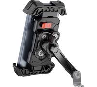 MEVRONISSHOP-Support Téléphone Moto Support Telephone Scooter2025 Double Amortissement des Vibrations Support Téléphone pour Rétroviseur Moto avec Rotation à 360° pour Smartphone de 4,5-7,2 Pouces