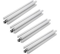 MEVRONISSHOP-Systemprofil Lot de 4 profilés en aluminium 1 000 mm 2020 Type T Norme européenne 20 x 20 Profil en aluminium extrusion linéaire pour imprimante 3D et machine de gravure laser CNC