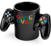 MEVRONISSHOP-Tasse Gamer - Game Over, Tasse Jeux Vidéo, Mug Manette 350ml, Joystick, Mug Geek, Cadeau pour Gamer, Joueur, Joueuse, Gaming Tasse, Gadget pour Ado, Play Game Console