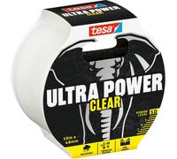 MEVRONISSHOP-tesa Ultra Power Clear Ruban de Réparation Transparent pour des Réparations Invisibles - Résistant aux Intempéries et Déchirable à la Main - 10 m x 48 mm