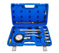 Mevronisshop-Testeur De Compression De Voiture, 11pcs Testeurs De Compression Pour Moteurs À Essence De Cylindre Jauge De Compression Numérique 250 Psi Essence Coffret De Compressiomètre Automobile
