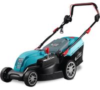 MEVRONISSHOP-Tondeuse électrique KS 42LM, Puissance 1800 W, Vitesse à Vide 3250 TR/Min, Largeur de labourage 420 mm, Hauteur de Coupe 25¿80 mm, 5 Positions, Panier à Herbe 40 l, Fonction de paillage