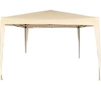 Mevronisshop-Tonnelle Pliante 300x300x240 Cm Crème, Structure Légère En Métal Avec Toit En Polyester Imperméable, Montage Rapide Sans Outils, Idéal Pour Jardin Et Terrasse (62188)