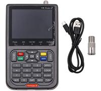 MEVRONISSHOP-V8 Finder2 Satellite Finder Digital Finder Meter Détection Satellite DVB-S2X Signal Récepteur Décodeur H.264 HD 3,5 Pouces LCD pour Le Réglage de L'antenne Parabolique