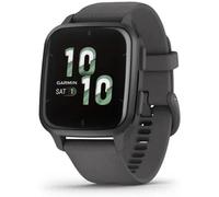 MEVRONISSHOP-Venu Sq 2 - Montre connectée GPS Multisports avec écran AMOLED et Suivi santé - Gray avec Bracelet Gris foncé - Boîtier 40 mm Noir