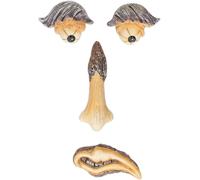 Mevronisshop-Visage D'arbre 4 Parties, Déco À Suspendre, Ornement Tronc, Résistant Aux Intempéries, Polyrésine, Multicolore