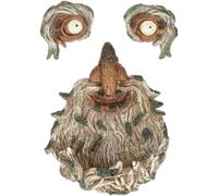 Mevronisshop-Visage D'arbre Vieil Homme, 3 Parties, Résistant Intempéries, Pierre Artificielle, Mangeoire, Multicolore
