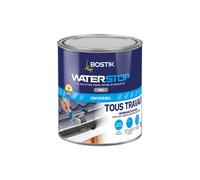 MEVRONISSHOP-Waterstop - Membrane d'Étanchéité Toiture, Gouttières et Murs - Réparation Fuites, Infiltrations & Fissures - Résistant UV & Intempéries - Gris - Pôt 1 kg