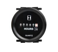 MEVRONISSHOP-Yooreal (DC 8-80V) Rond Mécanique Jauge de Compteur d¿Heures,Compteur Heure Moto Numérique,Étanche Pour Tracteur de Jardin Voilier Zero Turn Tondeuse à Gazon Générateur