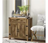 Mevsim Store Armoire Buffet,Armoire Moderne d'accent Paysan,Buffet de Cuisine avec tiroir,étagère réglable,2 Portes Barn,76x39x83 cm