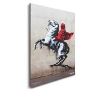 Mevsim Store Banksy Graffiti Toile Murale sous Licence - Napoleon Art de Rue Abstrait Imprimé sur Toile Tendue pour Salon, Chambre, Couloir & Bureau | Prêt à Accrocher | Taille : 32x45 cm