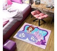 Mevsim Store Produit sous Licence Disney - Sofia The First Tapis de Jeu 133x95 cm - Rose - Tapis - Tapis de Jeu pour Chambre d'enfant Accueil - Design décoratif, Spécial, Tapis de Jeu antidérapant