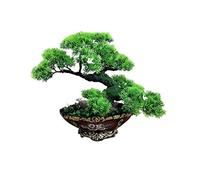 MEVZHH Arbre de Simulation de Vase Podocarpus Chinensis Yingbin Pin Fausse Plante Jardin En Plein Air Décoration de Bureau À La Maison Arbre de Simulation Artificiel Bonsai Plante En Pot Vase Ancien C