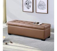 MEVZHH Banc de Stockage de Chaussures Ottoman Faux Cuir Ottoman Banc End Of Bed Banc de Stockage Meubles Décoratifs Entrée Du Salon Chaussures Rembourrées Tabouret de Changement